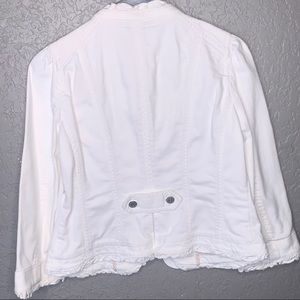 LOFT White jean Jacket